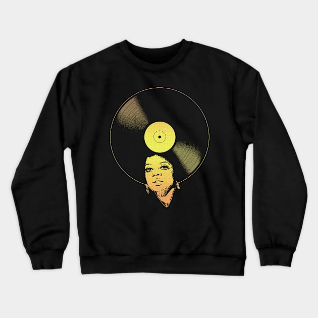 Afrovinyl (Soul) Crewneck Sweatshirt by bronzarino